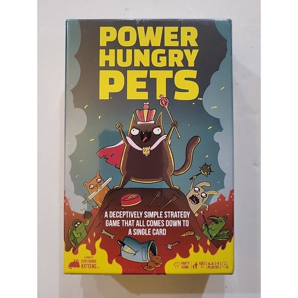 Power Hungry Pets Game By Exploding Kittens A Strategy Party Game 2-6 Players - Picture 1 of 6